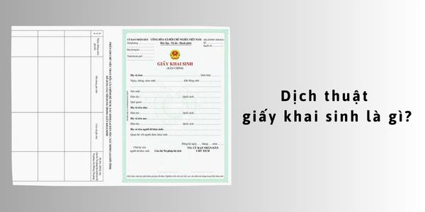 dịch công chứng giấy khai sinh